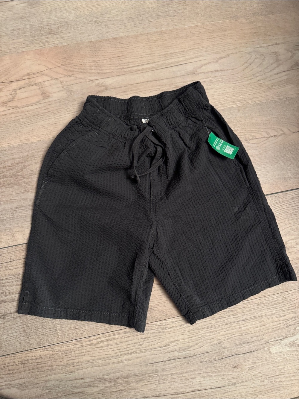 GAP Kids Boys Dark Grey Waffle Knit Drawstring Shorts XL (12)